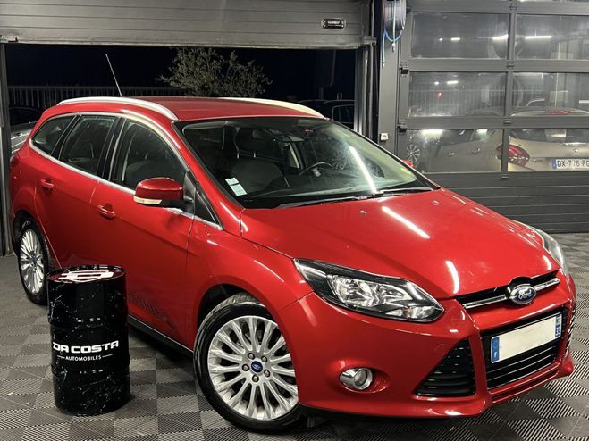 Ford Focus SW / BREAK 1.6 TDCI 115 Cv - FRAIS MECAN Rouge de 2012