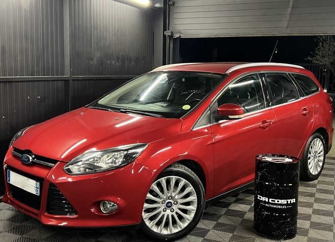 Ford Focus SW / BREAK 1.6 TDCI 115 Cv - FRAIS MECAN Rouge de 2012