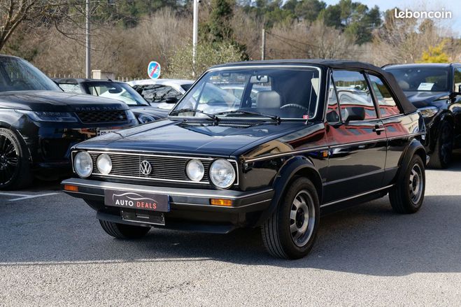 Cliquer pour voir la photo suivante Volkswagen Golf 1 cabriolet 1.5 GL 70 Edition Karman Noir de 1985