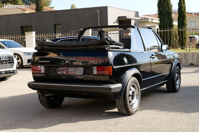 Volkswagen Golf 1 cabriolet 1.5 GL 70 Edition Karman Noir de 1985