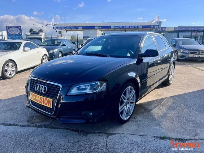 Audi A3 SPORTBACK 1,6 TDI 105CH / XENON / RADAR  Noir de 2012