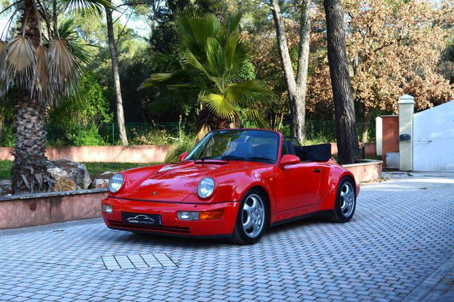 Cliquer pour voir la photo suivante Porsche 911 964 Carrera 2 Cabriolet TLU / WTL ( Turb Rouge Indien de 1992