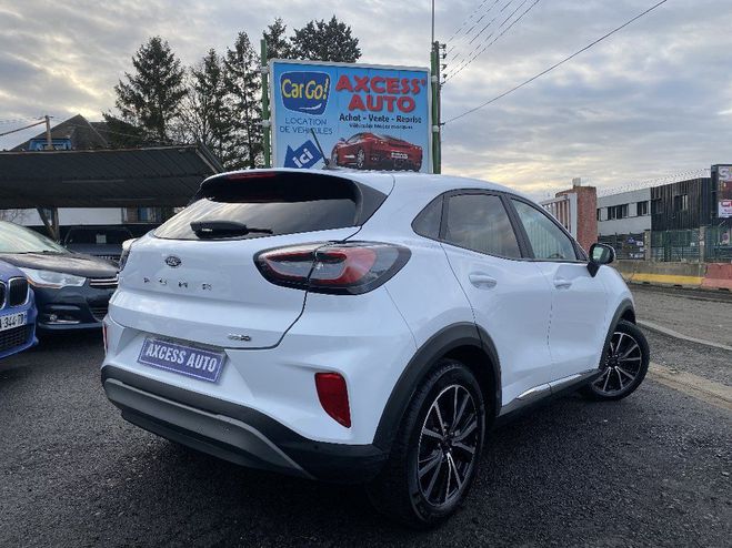 Ford Puma 1.0 Flexifuel 125 ch mHEV SetS BVM6 Tita Blanc de 2022