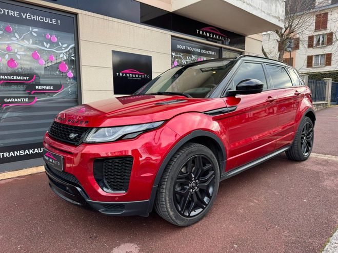 Cliquer pour voir la photo suivante Land rover Range Rover Evoque Si4 290 BVA HSE Dynamic Rouge de 2018