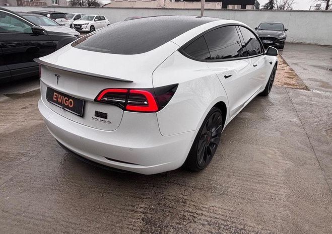 Tesla Model 3 model-3 513 ch 82kwh performance 4wd bva Blanc de 2020
