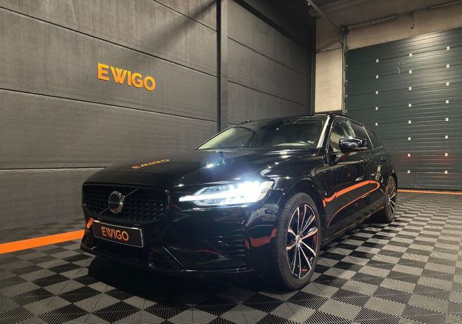 Cliquer pour voir la photo suivante Volvo V60 2.0 t6 398ch phev hybrid black edition c Noir de 2022