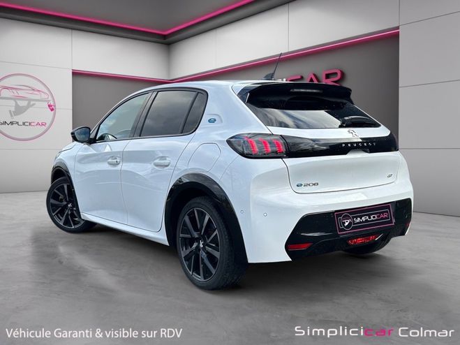 Peugeot 208 GT e-208 Electrique 50 kWh 136ch GT Virt Blanc de 2023