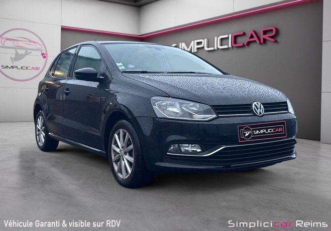 Cliquer pour voir la photo suivante Volkswagen Polo TSI 90 Ch Lounge Garantie 12 mois Noir de 2016