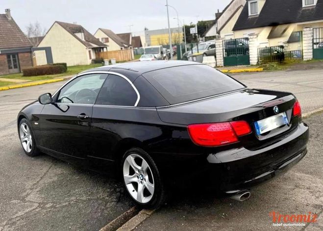 BMW Serie 3 CABRIOLET 2.0 320 D 185 LUXE Noir de 2011