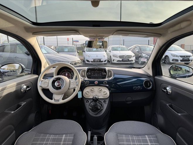 Fiat 500 1.2 69 LOUNGE TOIT PANO LED TEL CLIM RAD BLANC de 2016