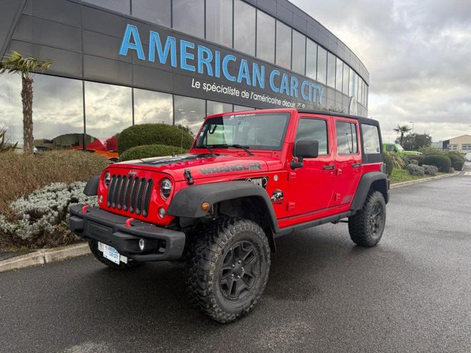 Jeep Wrangler 3.6i - BVA Unlimited Rubicon ROUGE de 2016