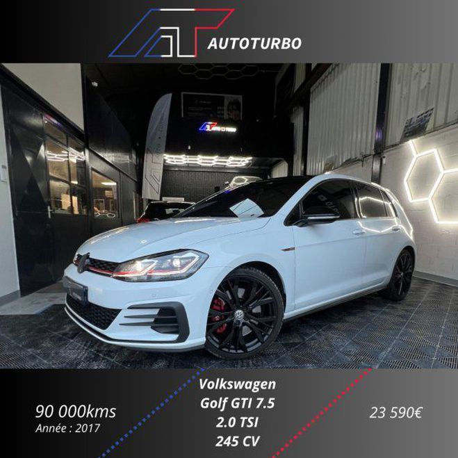 Volkswagen Golf VII 2.0 TSI 245CH BLUEMOTION TECHNOLOGY  Blanc de 2017