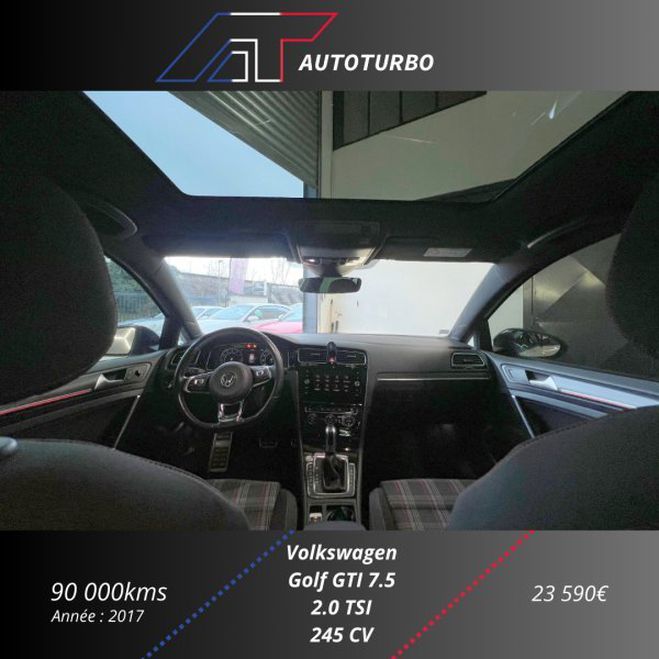 Volkswagen Golf VII 2.0 TSI 245CH BLUEMOTION TECHNOLOGY  Blanc de 2017