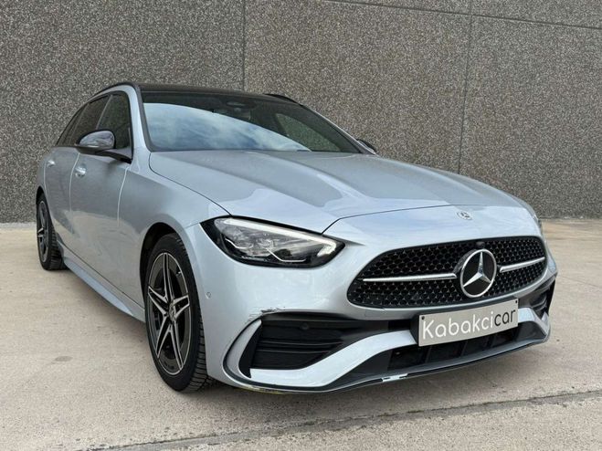 Cliquer pour voir la photo suivante Mercedes Classe C 200 Break d-- PACK AMG--CARPLAY--GARANTI Gris Métallisé de