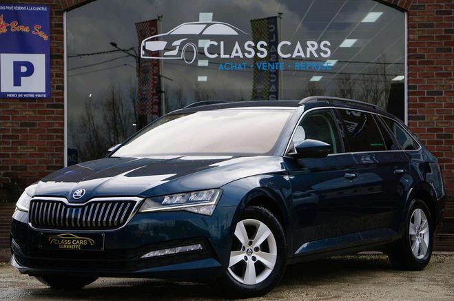 Skoda Superb Combi 1.6 TDi DSG CAM CARPLAY LED CARNET Bleu M�tallis� de 