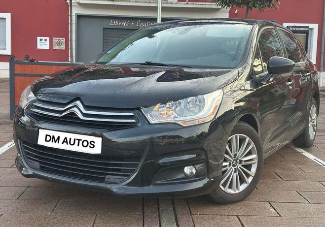 Citroen C4 1.6 hdi exclusive toit pano   gps Noir de 2012
