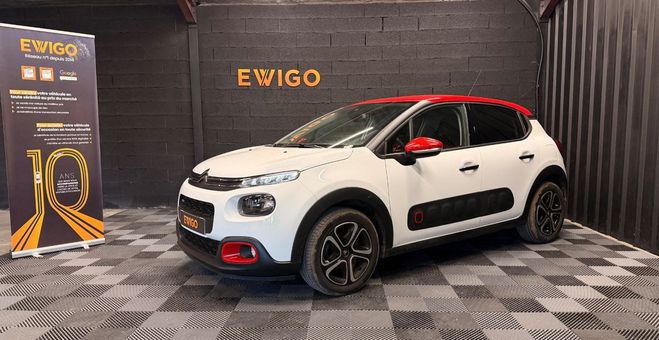 Citroen C3 iii 1.2 courroie ok shine pack 80 car pl Blanc de 2017