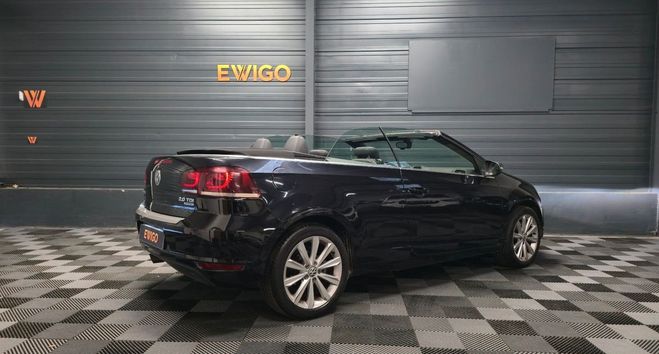Volkswagen Golf cabriolet 2.0 tdi 140 bluemotion carat e Noir de 2012