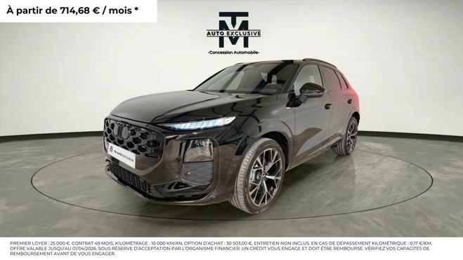 Audi Q3 DIESEL TDI 150 ch S tronic 7 S line Noir de 2025
