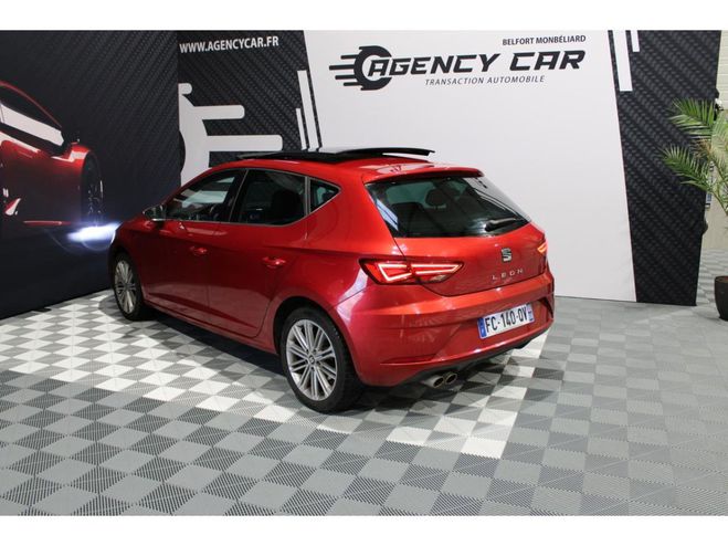 Seat Leon 1.5 16V TSI 150cv Xcellence Toit ouvrant ROUGE FONCE de 2019