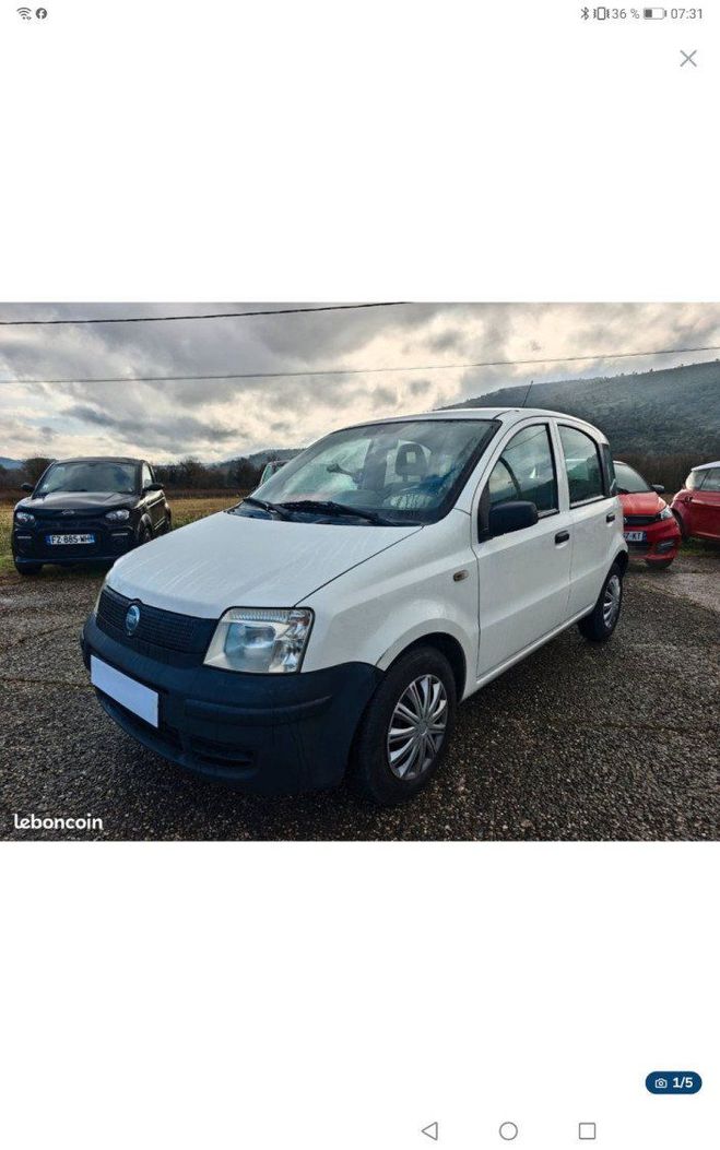 Cliquer pour voir la photo suivante Fiat Panda 1.1i Blanche de 2007