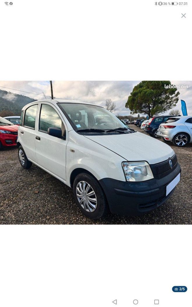 Fiat Panda 1.1i Blanche de 2007