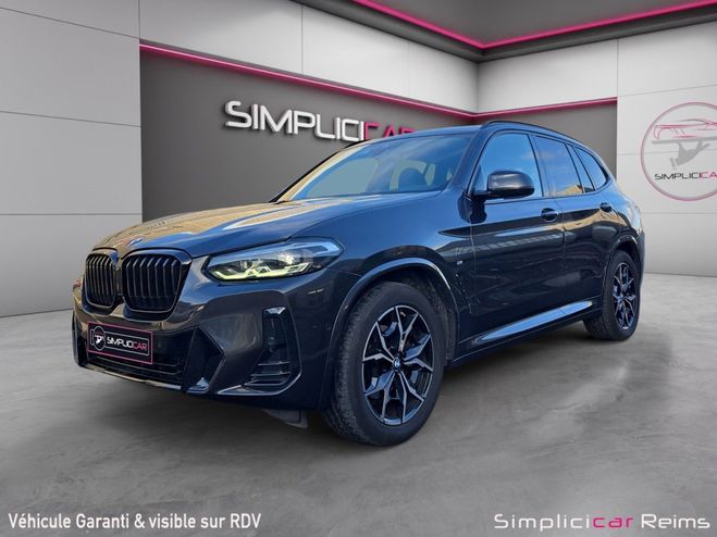 BMW X3 G01 LCI sDrive 18d 150ch BVA8 M Sport /  Noir de 2022