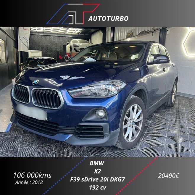 BMW X2 (F39) SDRIVE20IA 192CH BUSINESS DESIGN D Bleu F de 2018