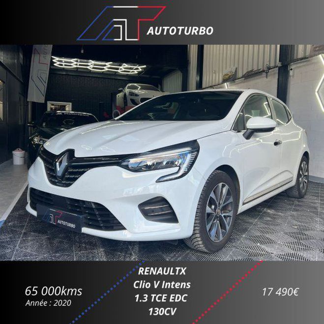 Renault Clio V 1.3 TCE 130CH FAP INTENS EDC Blanc de 2020