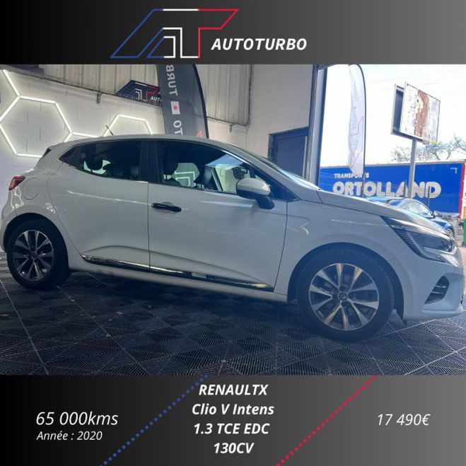 Renault Clio V 1.3 TCE 130CH FAP INTENS EDC Blanc de 2020