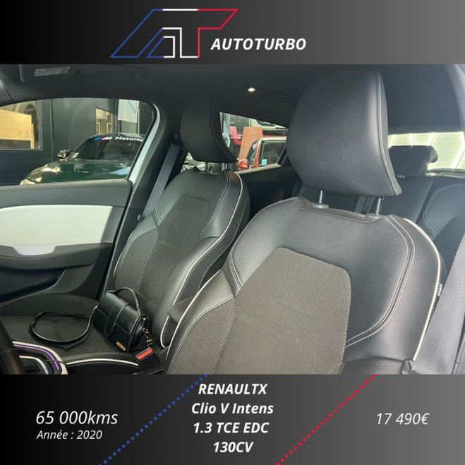 Renault Clio V 1.3 TCE 130CH FAP INTENS EDC Blanc de 2020