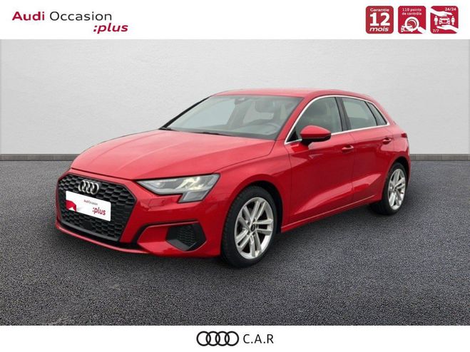 Audi A3 Sportback 30 TFSI Mild Hybrid 110 S tron Rouge de 2021