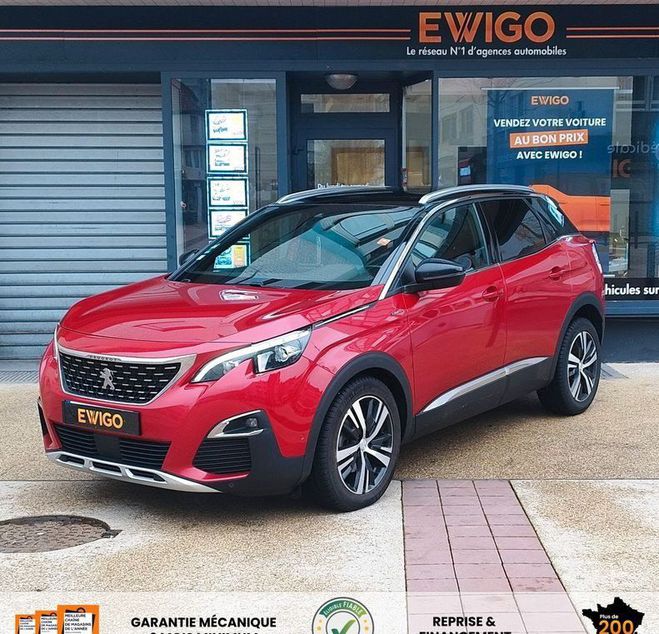 Peugeot 3008 1.5 bluehdi 130ch gt line eat8 bva cuir  Rouge de 2018