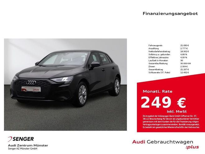 Audi A3 Sportback 40 TFSI e S tronic MMI LED Kam Blanc de 