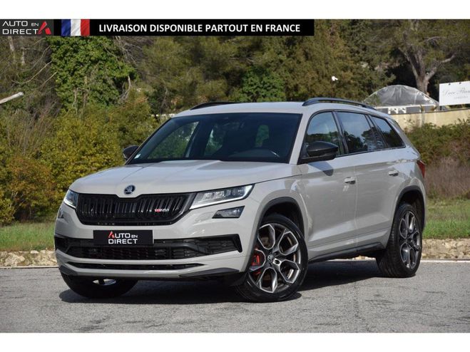 Cliquer pour voir la photo suivante Skoda Kodiaq 2.0 Bi-TDI SCR - 240 - BV DSG7 4x4 7pl R GRIS CLAIR de 2020