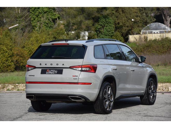Skoda Kodiaq 2.0 Bi-TDI SCR - 240 - BV DSG7 4x4 7pl R GRIS CLAIR de 2020