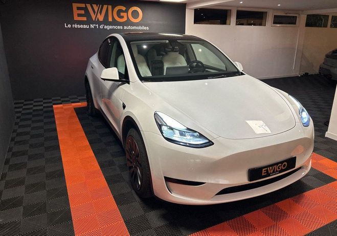 Tesla Model Y electric 300 60kwh standard-range bva Blanc de 2022