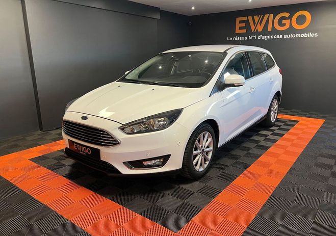 Ford Focus break 1.0 ecoboost 125 titanium-x   cam� Blanc de 2017