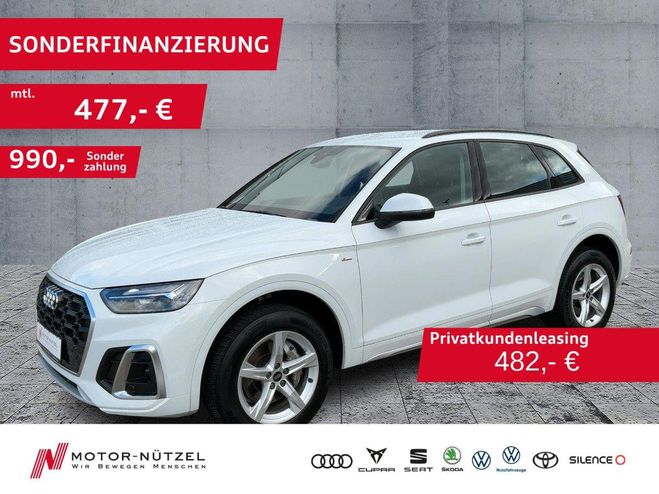 Audi Q5 40 TDI QU S-TR S-LINE LED+NAVI+AHK+GRA+S Blanc M�tallique de 