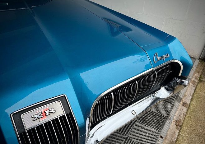 Mercury Cougar XR7 V8 351ci origine france Bleu de 1970