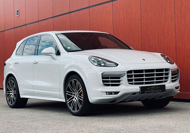 Porsche Cayenne II 4.8 570ch Turbo S Origine France Blanc de 2016