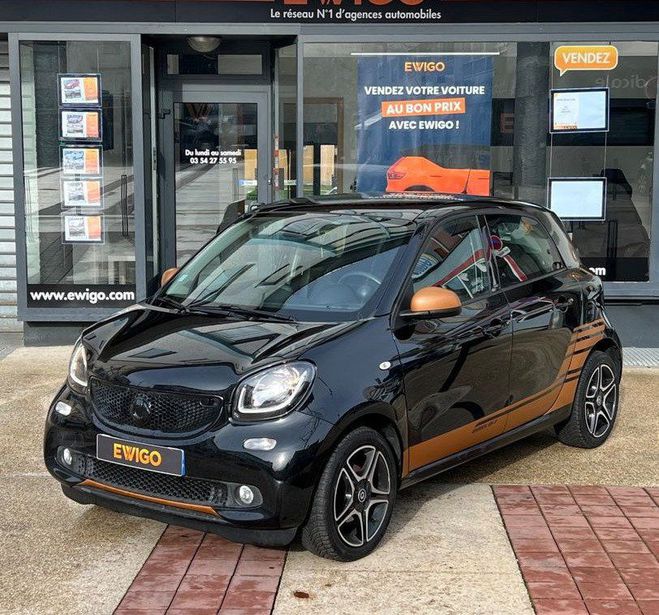 Cliquer pour voir la photo suivante Smart Forfour 0.9 t 90ch prime twinamic bva6 toit pano Noir de 2019