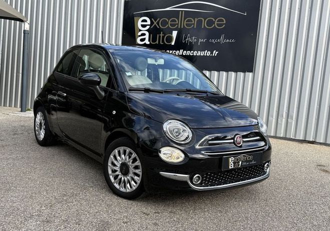 Fiat 500 1.2 8V 69CH ECO PACK LOUNGE Noir de 2019