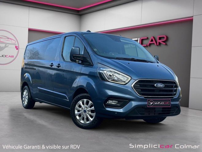 Ford Transit CUSTOM FOURGON L2H1 2.0 TDCI 130 BVA LIM Bleu de 2021