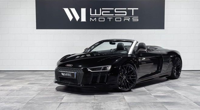 Cliquer pour voir la photo suivante Audi R8 SPYDER V10 5.2 540 FSI Quattro ? Françai Noir de 2016