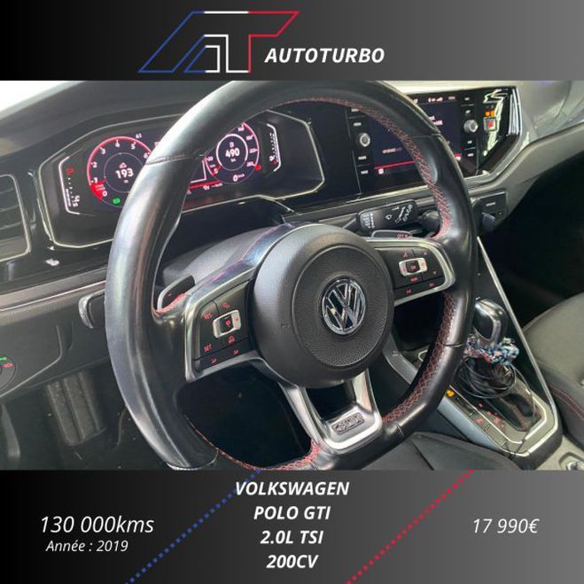 Volkswagen Polo 2.0 TSI 200CH GTI DSG6 Blanc de 2019