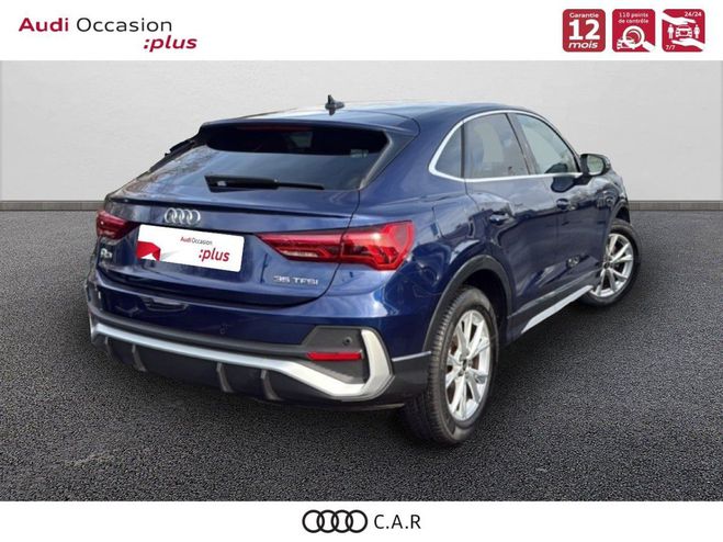 Audi Q3 Sportback 35 TFSI 150 ch S tronic 7 S li Bleu de 2022