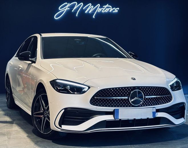 Cliquer pour voir la photo suivante Mercedes Classe C V 300 DE AMG LINE 9G-TRONIC 1 er main Ga Blanc de 2024