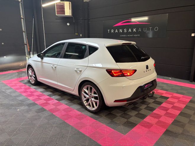 Seat Leon 1.4 TSI 150 Start/Stop ACT FR DSG7 / Enr Blanc de 2016