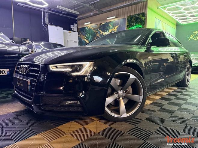 Audi A5 SPORTBACK 3.0 TDI 205 cv S-LINE I SI�GES Noir de 2013